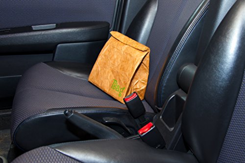 Braunes Papier Lunch Bag Wiederverwendbares SUPER STARKE Isoliertes Beschreibbares Nicht Zerreißbares T.Bag Brown - 8