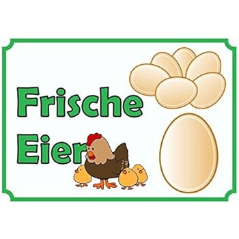Schild Eierverkauf Vintage-Optik Pfeil Rechts - Schilderbruder