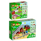 Lego Duplo 2er Set 10882 10872 Eisenbahn Schienen + Eisenbahnbru?Cke und Schienen - Leg