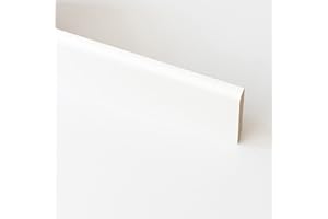 MEFRA 10 PZ Di BATTISCOPA IN MDF BIANCO MM.10X70X2400