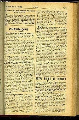 LE PETIT JARDIN ILLUSTRE N° 289 - Mai et les plantes de fenêtres, par M. Albert Maumené;La multiplication des plantes alpines, par par M. S. Mottet;La Culture du Libonia floribunda, par M. Jules Rudolph;La greffe Plessardde la Vigne,par M. F. francais LE PETIT JARDIN ILLUSTRE N° 289 - Mai et les plantes de fenêtres, par M. Albert Maumené;La multiplication des plantes alpines, par par M. S. Mottet;La Culture du Libonia floribunda, par M. Jules Rudolph;La greffe Plessardde la Vigne,par M. F. francais