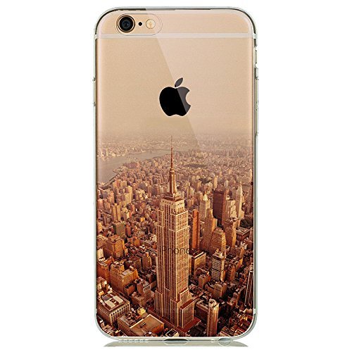 MPPK-Hamburg Apple Iphone   6 6s 4 7  pulgadas carcasa       Case con colgante con dise  o       Transparente transparente       New York