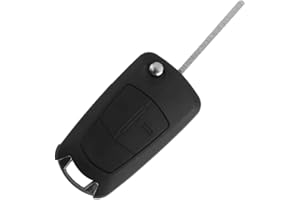 MNIXY Cáscara Funda Llave Romota Reemplazo 2 Botones para Coches Negro