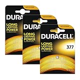 3 x Duracell 377 1.5v Silver Oxide Watch Battery Batteries SR626SW AG4 626 D377