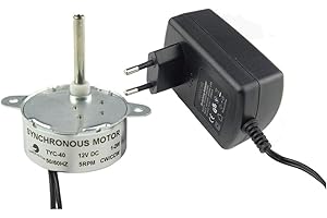 CHANCS TYC40 12 VDC 5 RPM Albero 33 mm Motore sincrono con alimentazione in corrente - Ingresso 220 V Uscita DC 12 V per decorazione natalizia