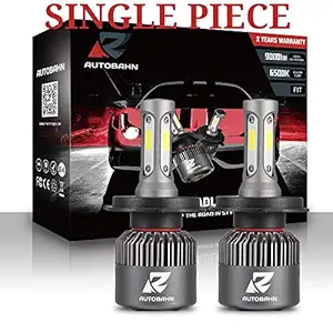 AUTOBAHN S2 BridgeLux COB 6500K LED Headlight bulb (White, H4 Single PC, 72W 9000lm)