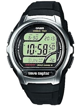 Casio Wave Ceptor – Herren-Armbanduhr mit Digital-Display und Resin-Armband – WV-58E-1AVEF