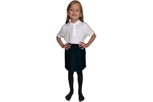 LUXE DIVA UK School Uniform Girls Summer Formal Dress Bottom Full Elastic Box Pleat Skirt Only Uniform