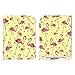 Produktbild Disagu SF-sdi-3482_1095 Design Folie für Nintendo Wii stehend - Motiv Flamingo Muster gelb transparent