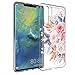 Produktbild SOOCX Huawei P30 Pro Handyhülle P30 Pro Ultradünne transparente All-Inclusive-Softshell-Prägung Mit Lanyard bemalt Modedesign Kratzfeste, stoßfeste Handyhülle Wasserdicht und staubdicht (Color : E)