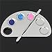 niceEshop(TM) 2Pc Nail Art, Make-up, Eye Shadow Dappen Dish For Paint Color Mixing Palette Set
