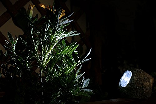 10er Set LED Solar Leuchten Steine Beleuchtung Garten Dekoration Lampen Außenlichter - 6