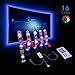Produktbild Efikeco LED TV Hintergrundbeleuchtung, LED TV Beleuchtung USB led Stripes 2M (4Stück 50cm) mit 44keys Fernbedienung für 40 bis 60 Zoll HDTV, TV-Bildschirm und PC-Monitor