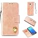 Produktbild Samsung S8 PLUS Hülle,Alfort Samsung S8 PLUS Schutzhülle, Simulations-Retro-Ledertasche Flip Wallet Lederhülle Elegant Design Premium PU Leder Hohe Qualität Tasche Case Cover Kasten Abdeckung Wallet für Samsung S8 PLUS Smartphone Funktion Standfunktion Unterstützte Telefone und Magnetverschluss ( Rose Gold )
