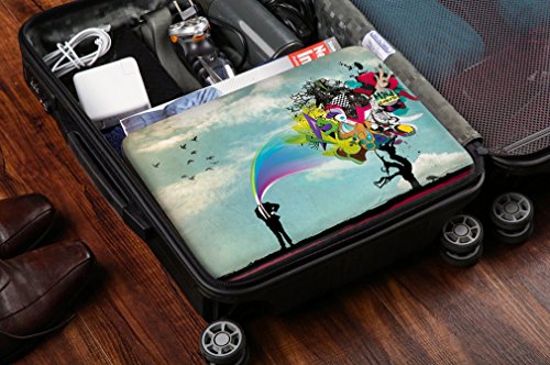 Sidorenko Schutzhülle für Laptops mit einer Bildschirmdiagonale von 38,1-39,6 cm (15-15,6 Zoll) neopren max. Geräteabmessungen 38 cm x 28 cm - 5