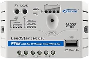 EPEVER® PWM LS1012EU - Regolatore di carica solare con porta USB, 10 A, 12 V