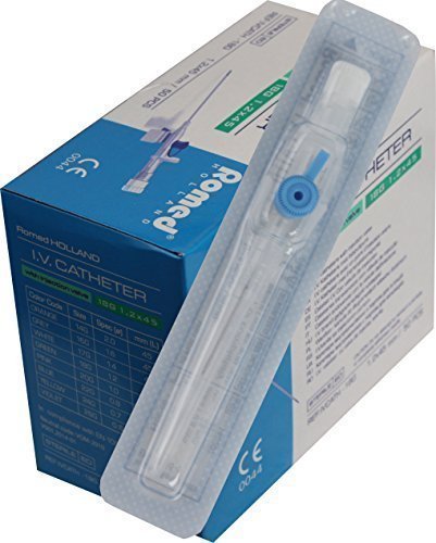 Preisvergleich Produktbild Braunülen Venenverweilkanüle Braunüle Romed (blau 22G,Menge: 50 Stück)