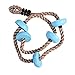 Produktbild Samber Kinder Kletterseil Swing Set Zubehör zum Aufhängen Baum Seil mit Kunststoff Knoten Indoor Outdoor Sports Freizeiteinrichtungen Kids Baby Spielplatz Garten Spielen blau
