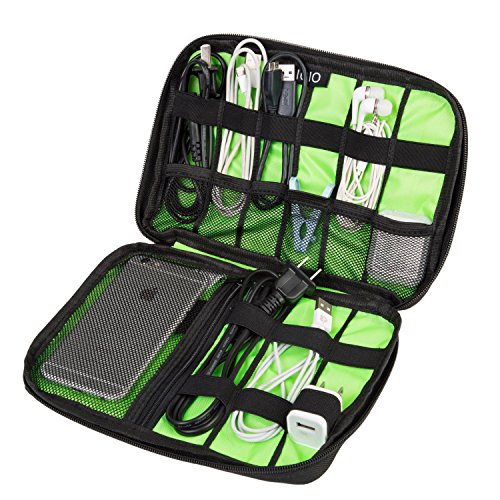 Preisvergleich Produktbild Unisex Tragetasche Wasserdicht für USB Zubehöre Tasche Case Tragbare Reisetasche für Electronisches Drive Shuttel Festplatte Kabel und sonstiges Zubehör, Schwarz