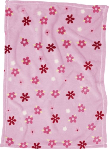 Playshoes Soft Fleece Blanket (Pink Flowers, 100x150cm)