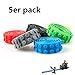 Produktbild Block Tape, TKSTAR Spielzeug Bausteine Multicolor Silikon sicher Bänder wiederverwendbar und schneidbar kompatibel mit Lego Block Spielzeug und Major Brands Building Blocks perfekte Geschenk für Kinder 5 Rollen (3.2ft / Roll)