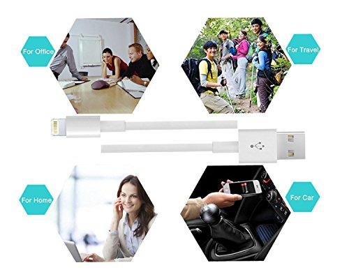iPhone Kabel, Leginda 4er Pack 2M Lightning Kabel Lange USB Kabel Aufladen Kabel für iPhone7,7plus, 6s, 6s plus, 6plus, 6, SE, 5s 5c 5, iPad Mini/Air iPad5, iPod (Weiße) - 7