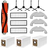 MYAYD Dreame Bot / D10 Plus / RLS3D robot elektrikli s&uuml;p&uuml;rge i&ccedil;in yedek par&ccedil;alar, 1 ana fır&ccedil;a, 3 HEPA filtre, 3 silme pedi, 3