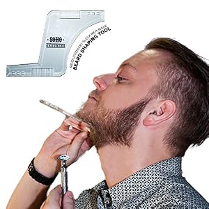 Beard Shaping Tool (Clear) w/ BONUS Beard Shaping Guide - Premium packaging! Shape your beard to perfection - Perfect… - Image 6