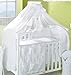 Luxury Baby Crown Canopy Drape / Mosquito Net Only Large 480 cm for Cot Bed - WHITE