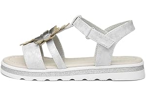Walkright Girls Silver and Metallic Sandals