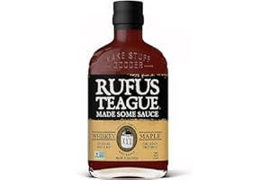‎RUFUS TEAGUE Rufus Teague Whiskey Maple BBQ Sauce (432 g) - Barbecue Sauce mit feinem Ahornsirup und Bourbon-Whiskey - glutenfrei & Non-GMO