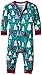 Hatley Baby-Girls Infant Coverall Patterned Trees Footies, Green, 9-12 Months (Manufacturer Size:6-12 Months)