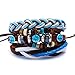 Produktbild SHOUAQI lederarmband für männer 3 Teile/Satz Braun Wrap Leder Meer Blau Weiß Cord Knoten Facettierten Kristall Charme Schichten Armbänder Armreifen Unisex Vintage Boho Punk