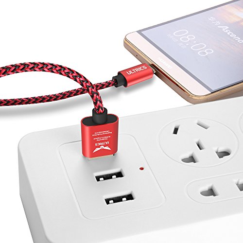 ULTRICS® Micro USB Kabel [3M – 9FT] Nylon geflochtenes Aufladeeinheits-Kabel Tangle geben Synchronisierungsauflade USB-androides Aufladeeinheits-Blei für Samsung-Galaxie, Sony, Nokia, Microsoft, Motorola, Kindle, Nexus, Huawei, LG, Xiaomi, OPPO – Lebenszeit-Garantie, Geld frei Zurück Garantie - 8