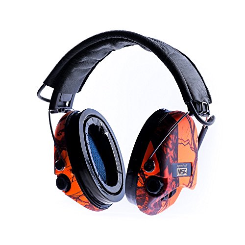 MSA Sordin Supreme Pro X mit integrierter LED Lampe – Aktiver Profigehörschutz, inkl. superbequeme Gelkissen / MossyOak – Camo Edition / AUX-Eingang - 4
