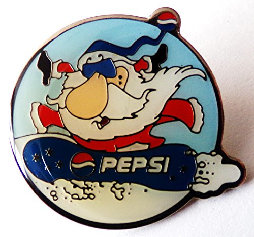 Preisvergleich Produktbild Pepsi Cola - Weihnachtsmann auf Snowboard - Pin 30 x 26 mm