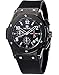 Produktbild Megir Mens Sport Silicone Military Chronograph Casual Quartz Watch with Black Face by MEGIR