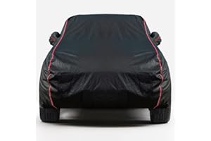 LSDRALOBPOI Funda Coche Exterior para Ford Fiesta Mk1 Hatchback 1976-1986, Cobertura para automóviles Exteriores, Impermeables, Anti -UV, Transpirable, Resistente al Polvo, Lluvia, arañazos, Nieve