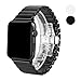 Produktbild WAfeel Apple Watch Armband 42mm 38mm Keramik Ersatz Uhrenarmband mit Edelstahlschließe Armbänder Wrist Band für Apple Watch 38mm Series 1/2/3 (42mm, Schwarz)