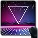 Produktbild Mouse Mat,Purple Graphic 80 Retro Sci Fi Abstract Pink Futuristic Neon Rave Galaxy Design Text Mouse Mat Non-Slip Rectangle Gaming Mouse Pad,22X18Cm
