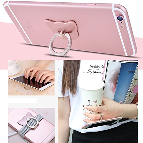Anello Supporto Telefono,Supporto Anello per Cellulari, Finger Grip holder stand Anello Universale Supporto Smartphone con 360Â° Rotazione Anello Gancio per Cellulare,Smartphone PC Telefono Supporto Telefono