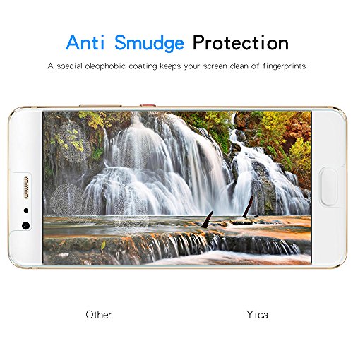 [2 Stück] Huawei P10 Plus Schutzfolie Panzerglas,Yica P10 Plus Folie[HD Klare, Blasenfreie] Displayschutzfolie Displayschutz Screen Protector Für Huawei P10 Plus - 6