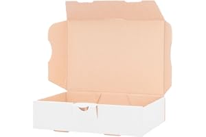 verpacking 100 Scatole fustellate bianche | scatole per spedizioni piatte | 18 x 13 x 4,5 cm - MB 2