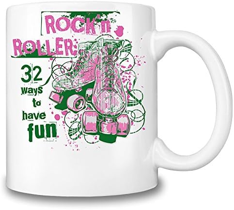 Rock And Roller Coffee Mug Ceramic Coffee Tea Beverage Kitchen Mugs By Mama Brand