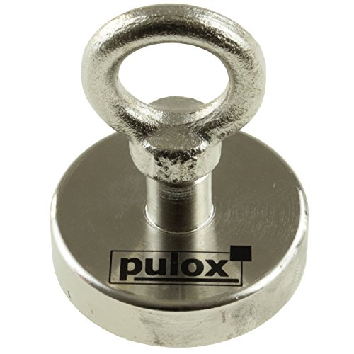 Preisvergleich Produktbild Pulox Bergemagnet Suchmagnet Neodym XXL Starkmagnet Power Magnet 70kg Magnet