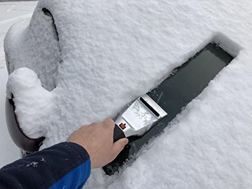 WOLFTEX Snow Shovel | Heated Ice Scraper,12V Car Heatable Snow Remover | Snow brush Shovel | Dual-use High Quality Car Cigarette Lighter Snow Shovel | Roadway Safety Auto Windshield Cleaning Tools