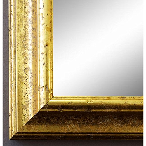 Spiegel Wandspiegel Badspiegel - Genua Gold 4,3 - handgefertigt - 200 Größen zur Auswahl - Antik, Barock - 60 x 140 cm AM