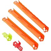 Hot Wheels pist seti, Pist Oluşturma paketi, 90 cm'lik kolayca birleştirilebilen d&uuml;z pist: 2'si kalıplı ve 1'i esnek 30 cm'li