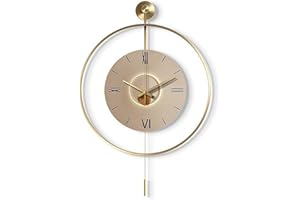 BBAUER Orologio Da Parete Creativo Moderno E Semplice Con Orologio A Pendolo Senza Ticchettio A Batteria Per La Decorazione Della Cucina Della Camera Da Letto Del Soggiorno (Color : I, Size : 50cm)