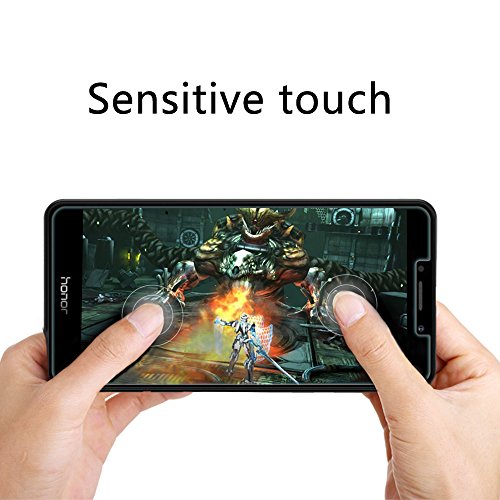 EasyAcc Honor 6X Folie, Anti-Kratz Ultra Klar mit 9H Härte für Huawei Honor 6X Schutzfolie – (Bewusst Kleiner Als Das Display, Da Dieses Gewölbt Ist.) - 9